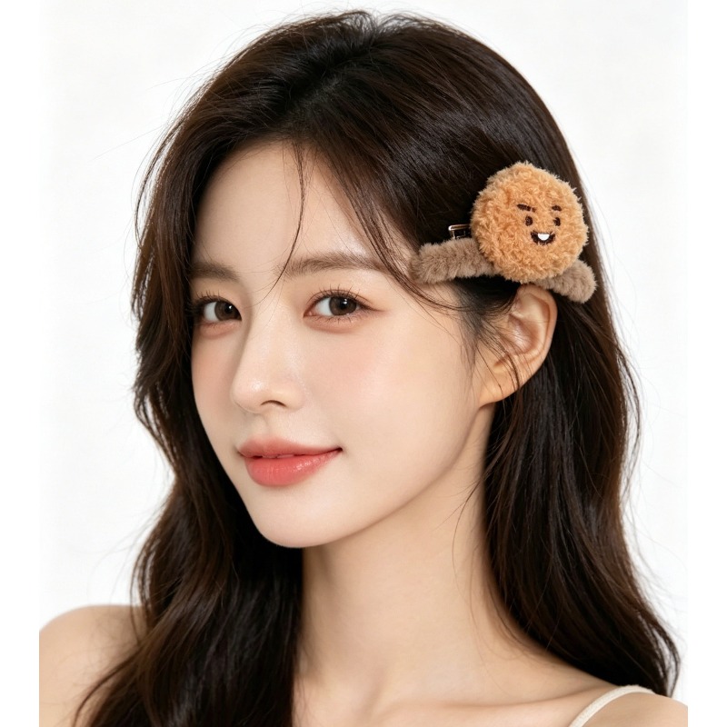 Tippet Line - BT21 Niedliche Cartoon-Anime-Plüsch-Haarspange Kreatives Vielseitiges Hochwertiges