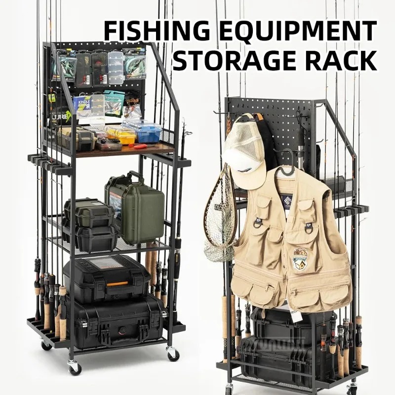 Fishing Line Spooler - Aufbewahrungsregal für Angelausrüstung, Angelruten- und Rollenhalter