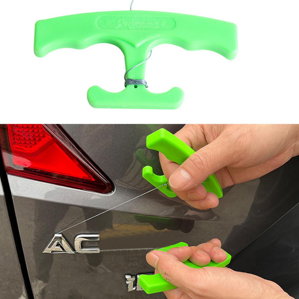 Monofilament Line - Professionelles Auto-Emblem-Entferner-Set mit Angelschnur & Griffen,